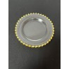 PLATO DE PAN  GOLD CRISTAL 16 CM (PERLAS DORADAS)