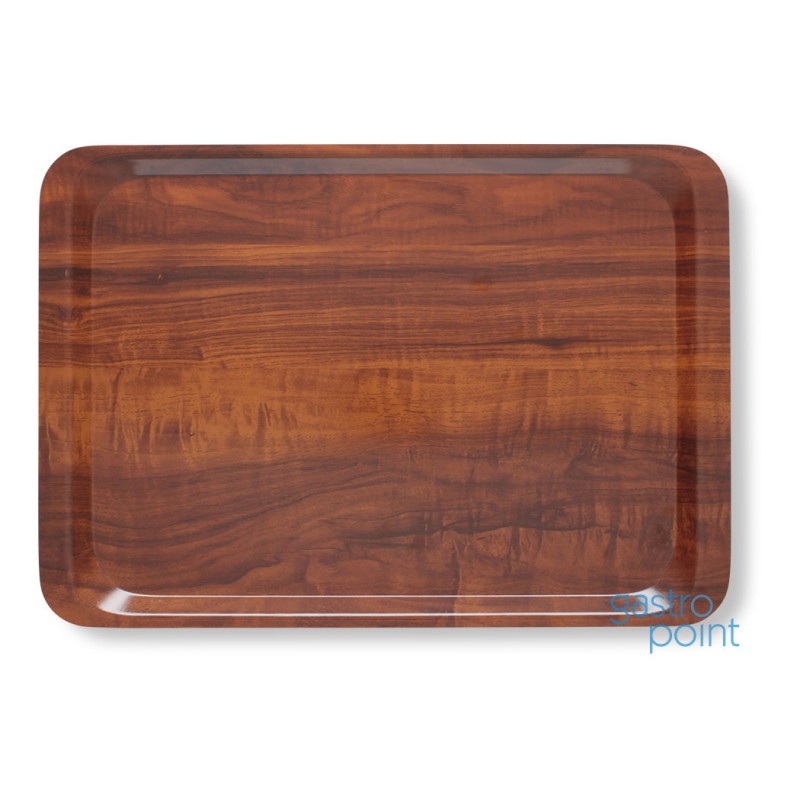 BANDEJA DE CANAPE DE 53 X 37 CAMBRO IMIT MADERA