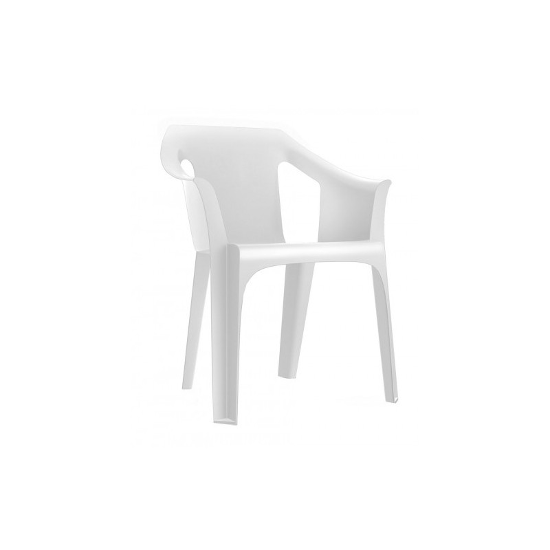 SILLON DE PLASTICO COLD BLANCA