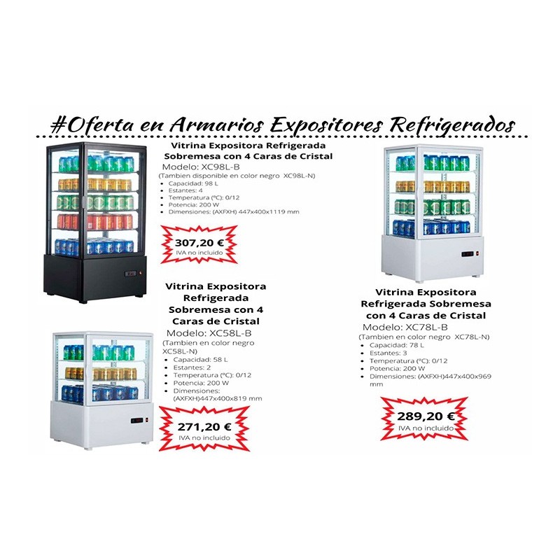 OFERTA EN ARMARIOS EXPOSITORES REFRIGERADOS