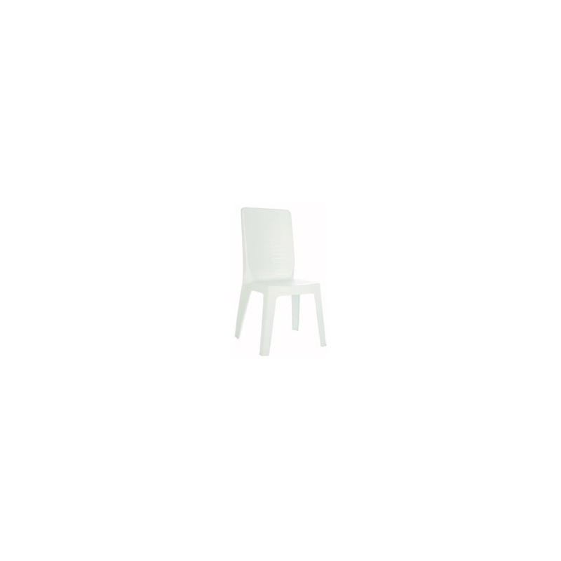 SILLA DE PLASTICO BLANCA MOD KURT