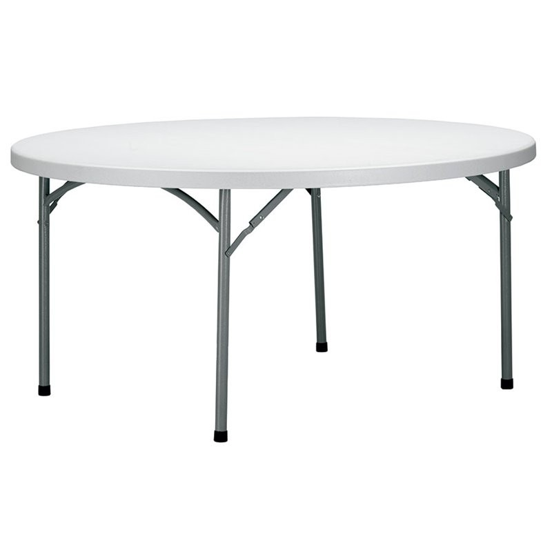 MESA REDONDA PLEGABLE DE 180 CM