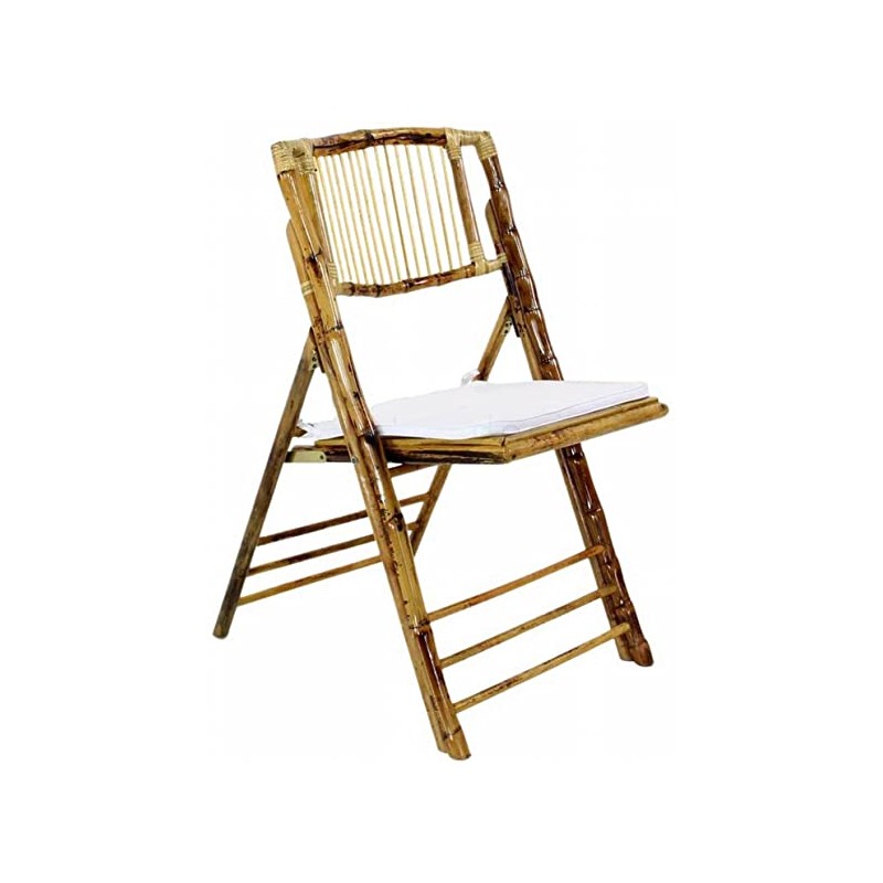 SILLA PLEGABLE DE BAMBU CON COJIN